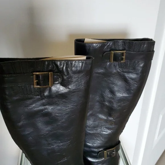 LOVE David & Richard women’s Black Leather boots Made In Italy Size 40 (10)NWOB - Picture 4 of 11